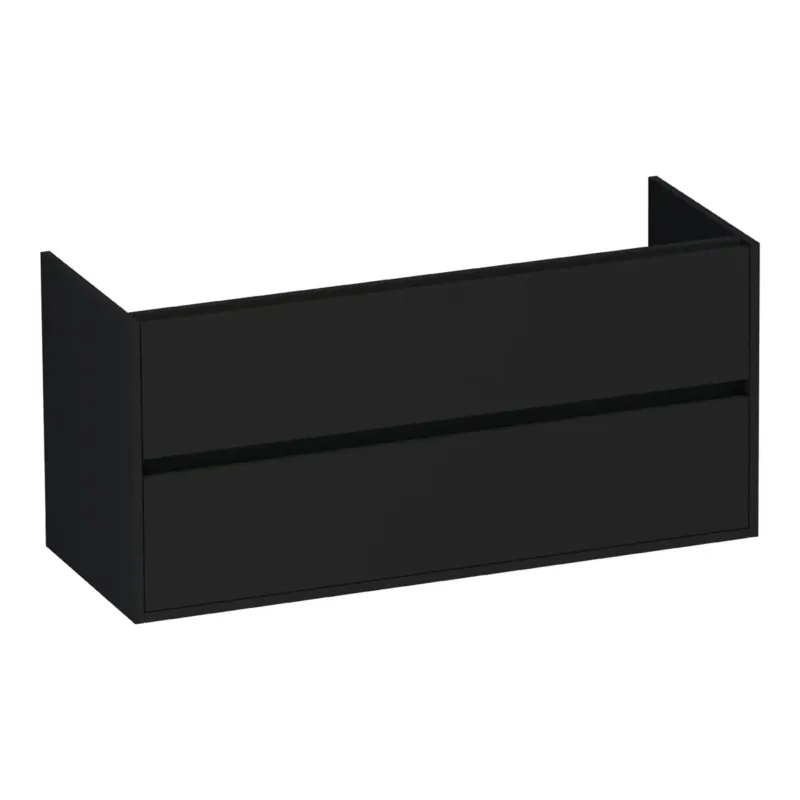 Brauer Adore onderkast 120cm met 2 softclose lades zwart mat Op = Op