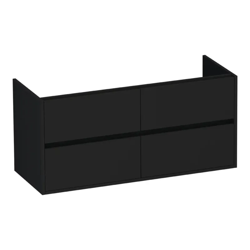 Brauer Adore onderkast 120cm met 4 softclose lades zwart mat Veilige Betaling
