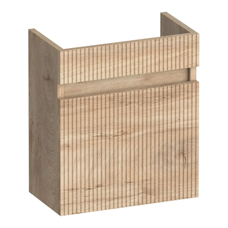 Brauer Joy Wavy fonteinkast ribbelfront 40cm met 1 deur linksdraaiend forest wheat Flitsaanbieding