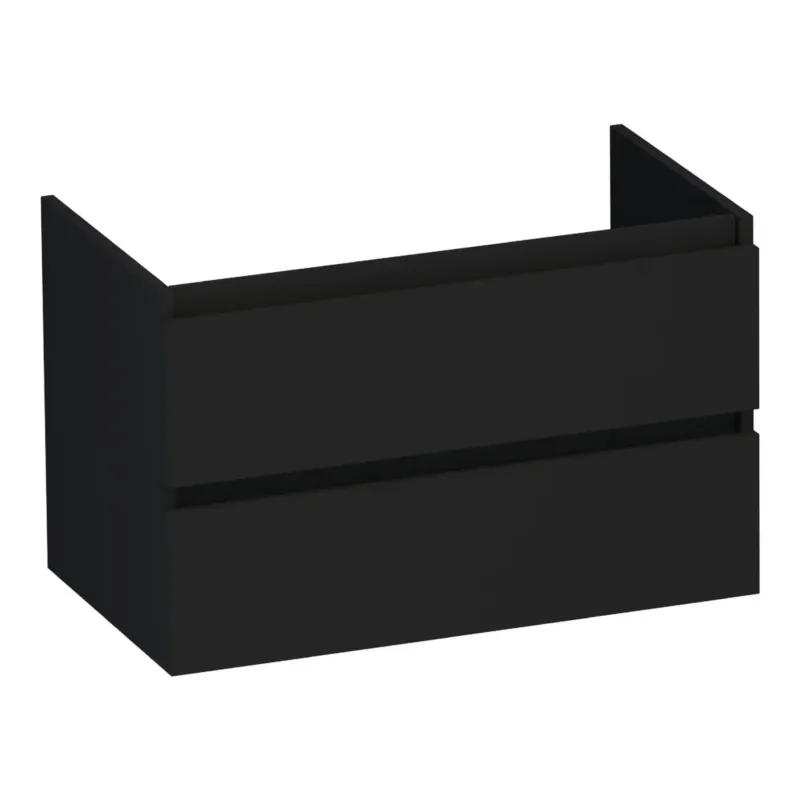 Exclusieve Aanbieding Brauer Joy onderkast 80cm met 2 softclose lades zwart mat