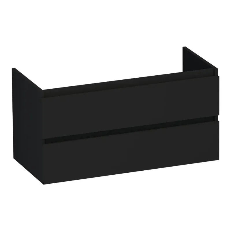 Brauer Joy onderkast 100cm met 2 softclose lades zwart mat Weekendaanbieding