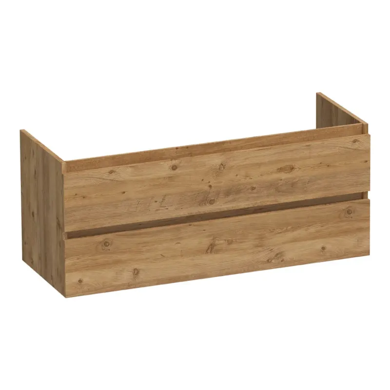 Gereduceerde Prijs Brauer Joy onderkast 120cm met 2 softclose lades en 1 sifon uitsparing chateau