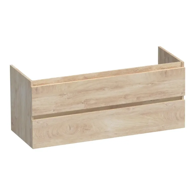 Aanbieding Brauer Joy onderkast 120cm met 2 softclose lades en 1 sifon uitsparing forest wheat