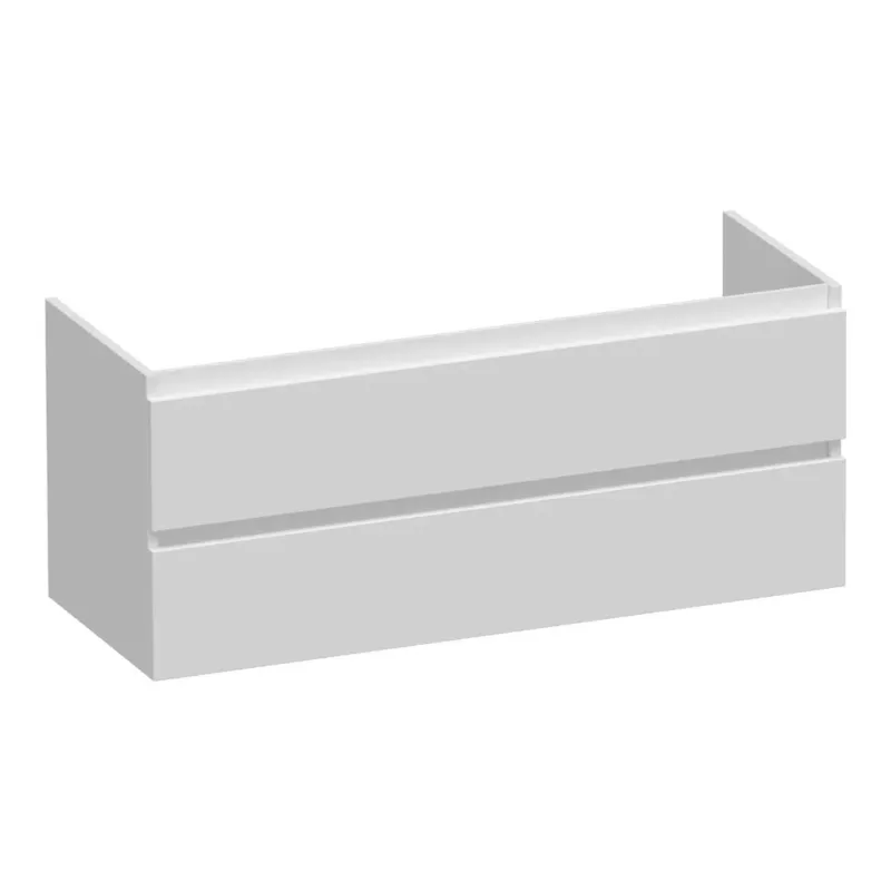 Bestseller Brauer Joy onderkast 120cm met 2 softclose lades en 1 sifon uitsparing wit mat