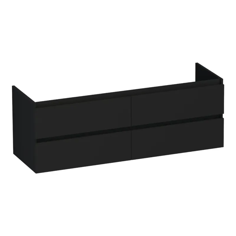 Brauer Joy onderkast 140cm met 4 softclose lades zwart mat Beperkte Voorraad