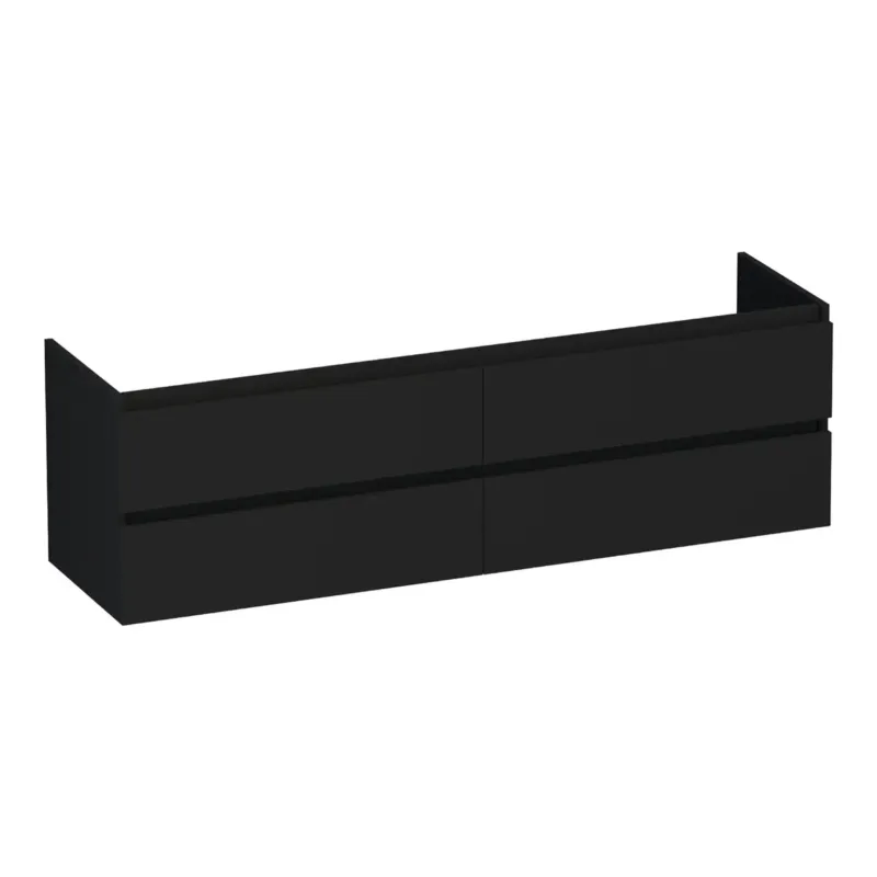 Koop Online Brauer Joy onderkast 160cm met 4 softclose lades zwart mat