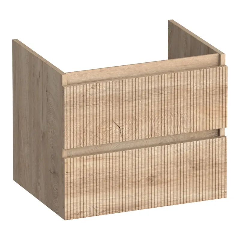 Brauer Joy Wavy onderkast ribbelfront 60cm met 2 softclose lades forest wheat Lage Kosten