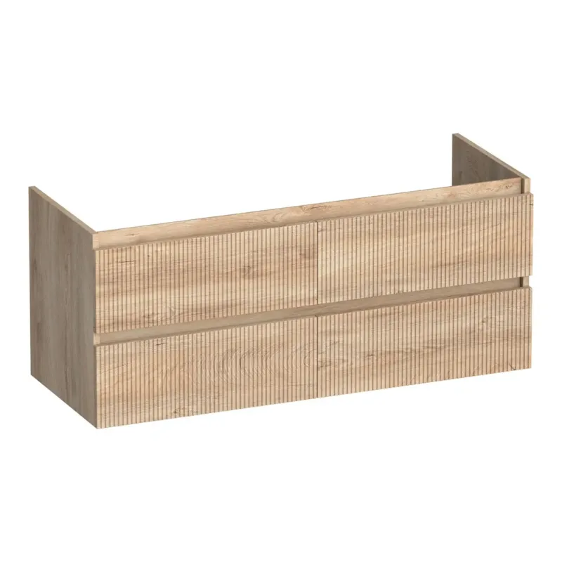 Brauer Joy Wavy onderkast ribbelfront 120cm met 4 softclose lades forest wheat Seizoensaanbieding