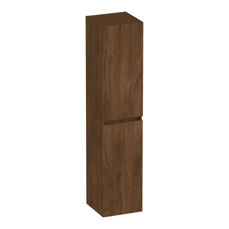 Brauer Joy Wavy hoge kast ribbelfront 160cm forest cacao Direct Verzonden