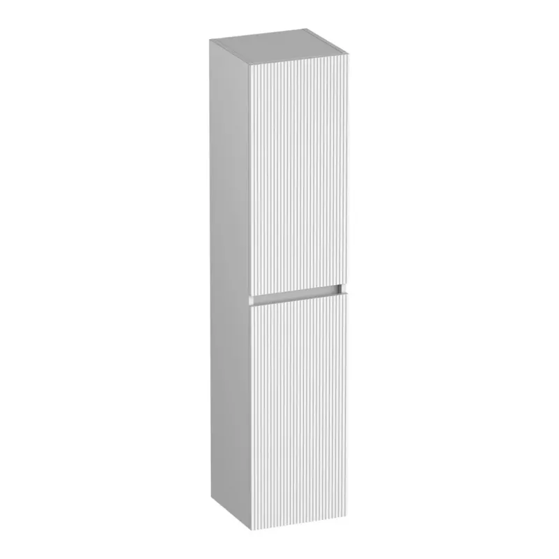 Brauer Joy Wavy hoge kast ribbelfront 160cm wit mat Snelle Levering