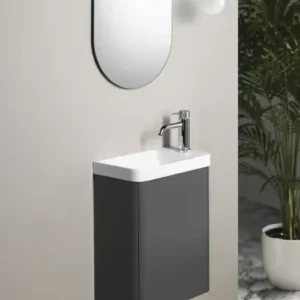 Snelle Levering Sapho Zorba toiletmeubel antraciet