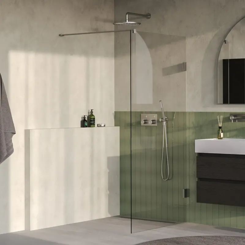 Bestel Nu Brauer Void profielloze inloopdouche 90cm RVS geborsteld PVD