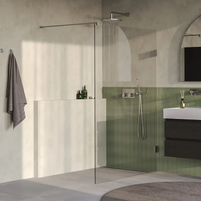 Brauer Void profielloze inloopdouche 130cm RVS geborsteld PVD Beperkt Aanbod
