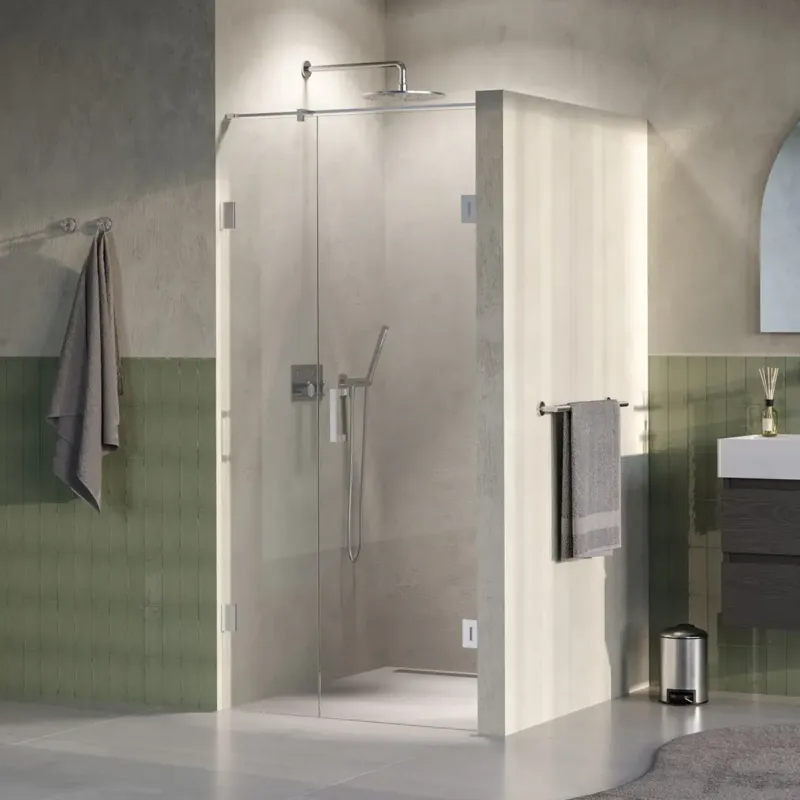 Brauer Void profielloze nisdeur 100cm met draaideur 60cm aan muur RVS geborsteld PVD Betaalbaar