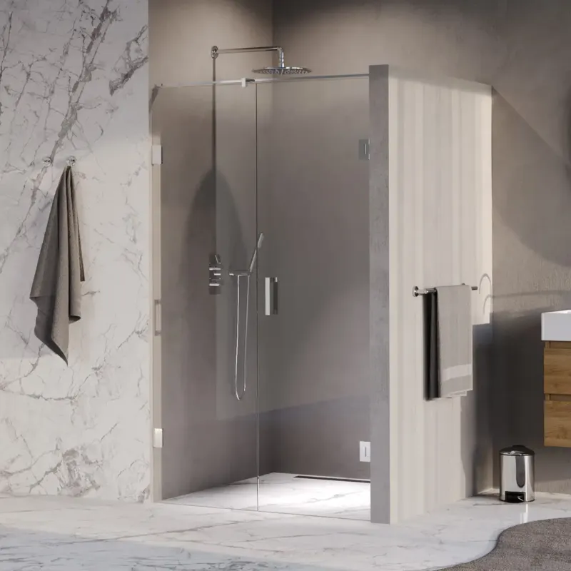 Beperkte Voorraad Brauer Void profielloze nisdeur 120cm met draaideur 60cm aan muur chroom