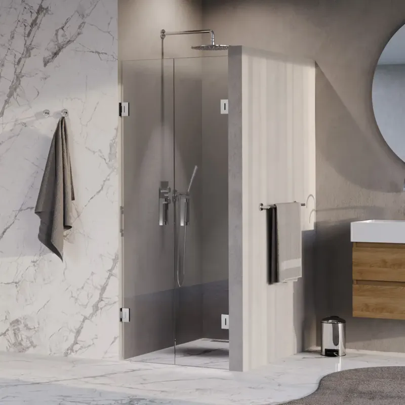 Bestel Nu Brauer Void profielloze pendeldeuren 80cm chroom