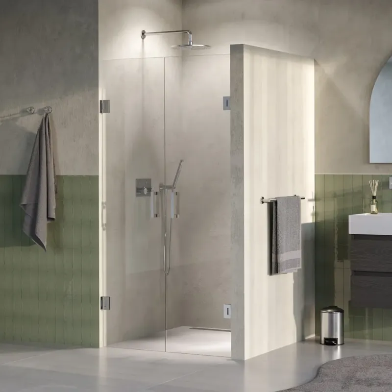 Beste Prijs Brauer Void profielloze pendeldeuren 100cm RVS geborsteld PVD