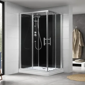 Aqualine Granvik complete douchecabine 120x80x215cm Hoge Kwaliteit