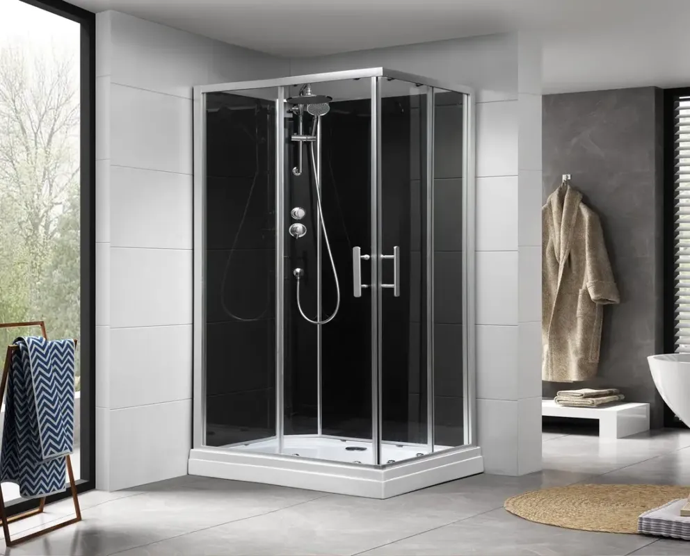 Aqualine Granvik complete douchecabine 120x80x215cm Hoge Kwaliteit