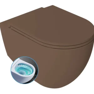 Finale Uitverkoop Isvea Infinity toiletpot met tornado flush taupe