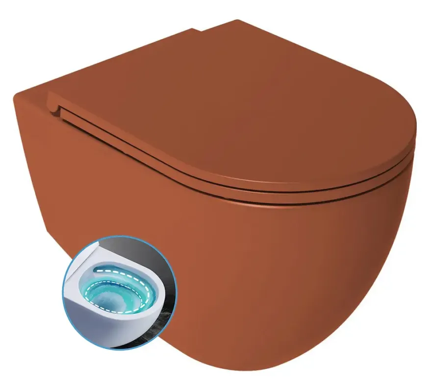 Bestseller Isvea Infinity toiletpot met tornado flush terracotta