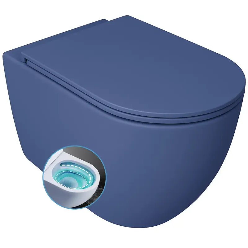 Fabrieksprijs Isvea Infinity toiletpot met tornado flush blauw