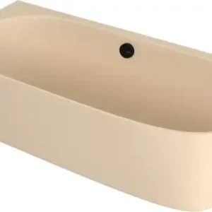 Beste Prijs Polysan Sussi halfvrijstaand bad links mineraalmarmer 160x70cm beige mat