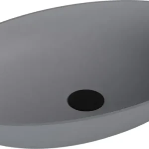 Direct Beschikbaar Polysan Banera waskom ovaal 60x40cm grijs mat