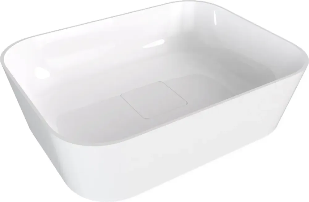 Actieprijs Polysan Banera waskom vierkant 50x36cm wit glans