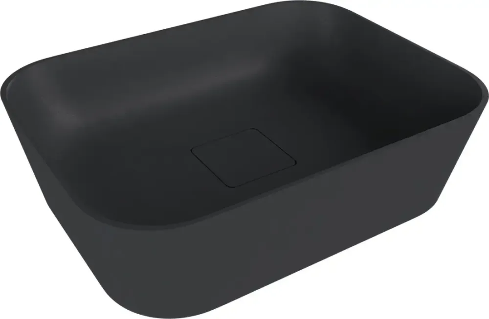 Polysan Banera waskom vierkant 50x36cm antraciet mat Speciale Aanbieding