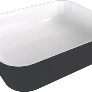Polysan Banera waskom vierkant 50x36cm wit/antraciet mat Korting