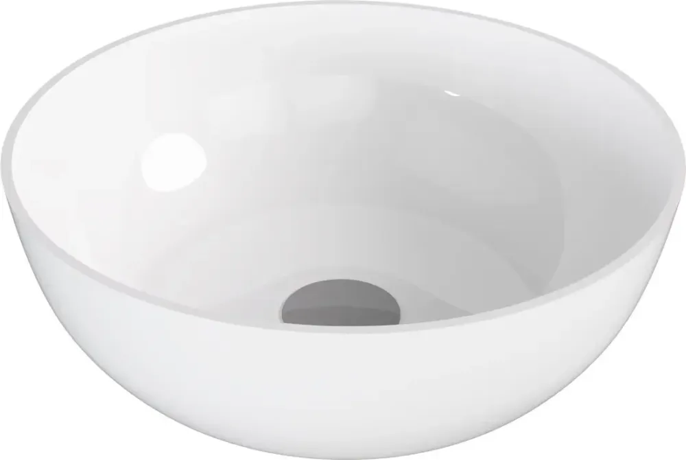 Polysan Banera waskom rond 39x14cm wit glans Veilige Betaling