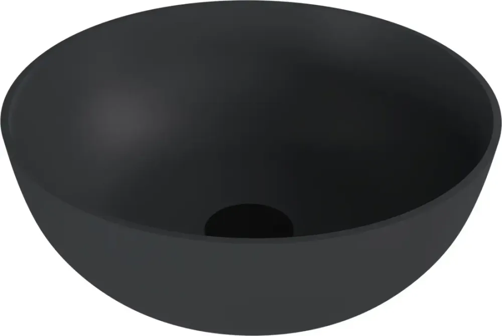 Alleen Vandaag Polysan Banera waskom rond 39x14cm antraciet mat