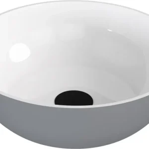 Polysan Banera waskom rond 39x14cm wit/grijs mat Goedkoop