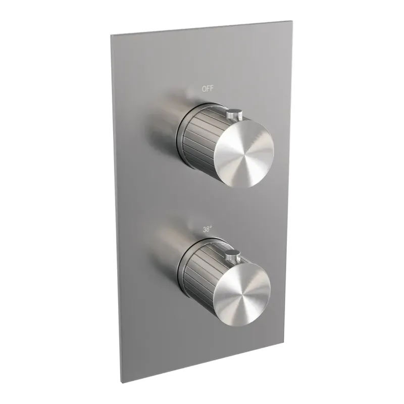 Brauer Stripe 3-weg inbouwthermostaat RVS geborsteld PVD Lage Kosten