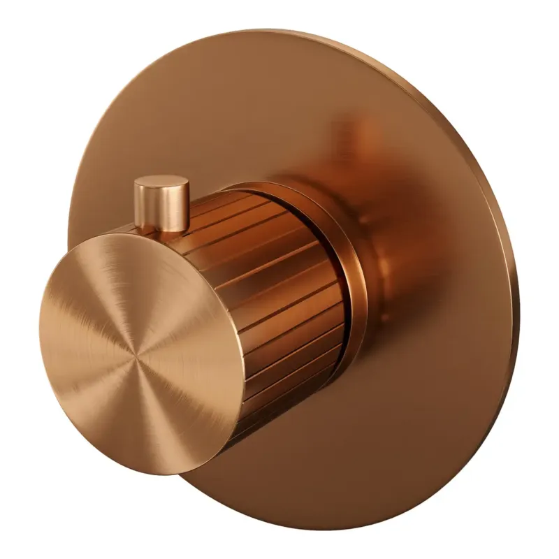Brauer Stripe inbouwthermostaat koper geborsteld PVD Actieprijs