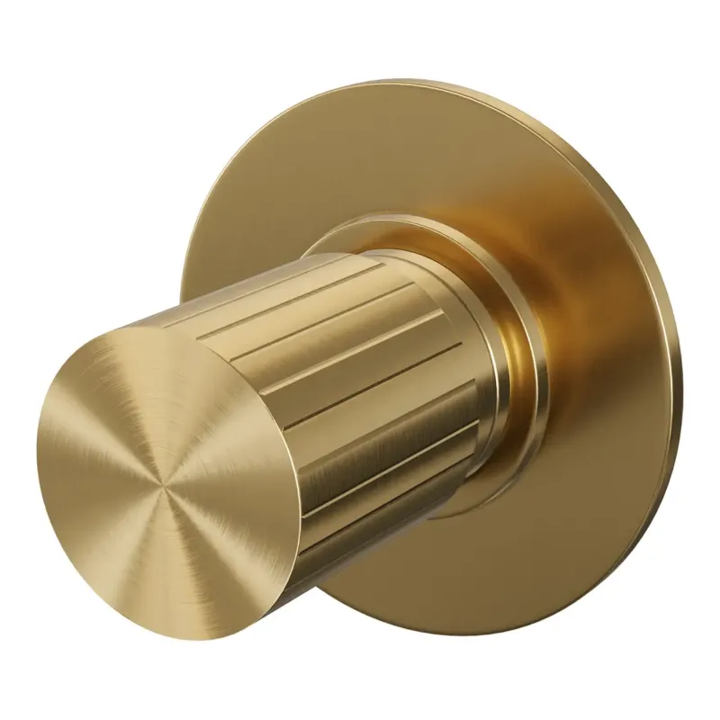 Brauer Stripe inbouw stopkraan messing geborsteld PVD Merkproduct