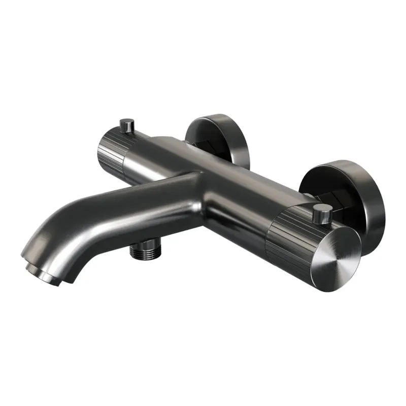 Brauer Stripe thermostatische badkraan gunmetal geborsteld PVD Uitverkoop