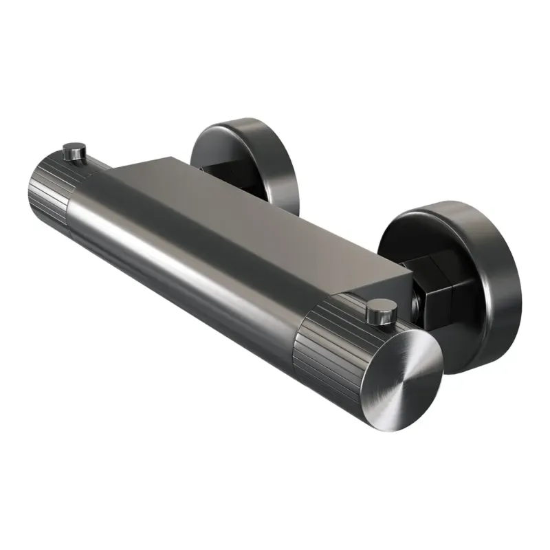 Brauer Stripe thermostatische douchekraan gunmetal geborsteld PVD Koop Online