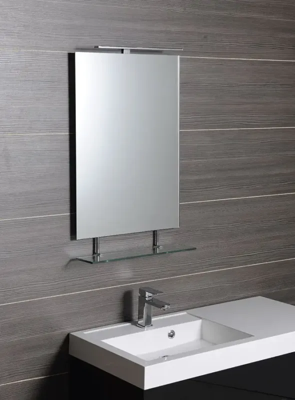 Shop Nu Sapho Wega spiegel rechthoekig met planchet 40x80cm chroom