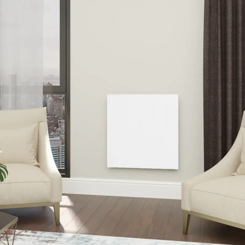 Merkproduct Ecosun GS300 glazen infraroodpaneel met WiFi 60x60cm wit 300W