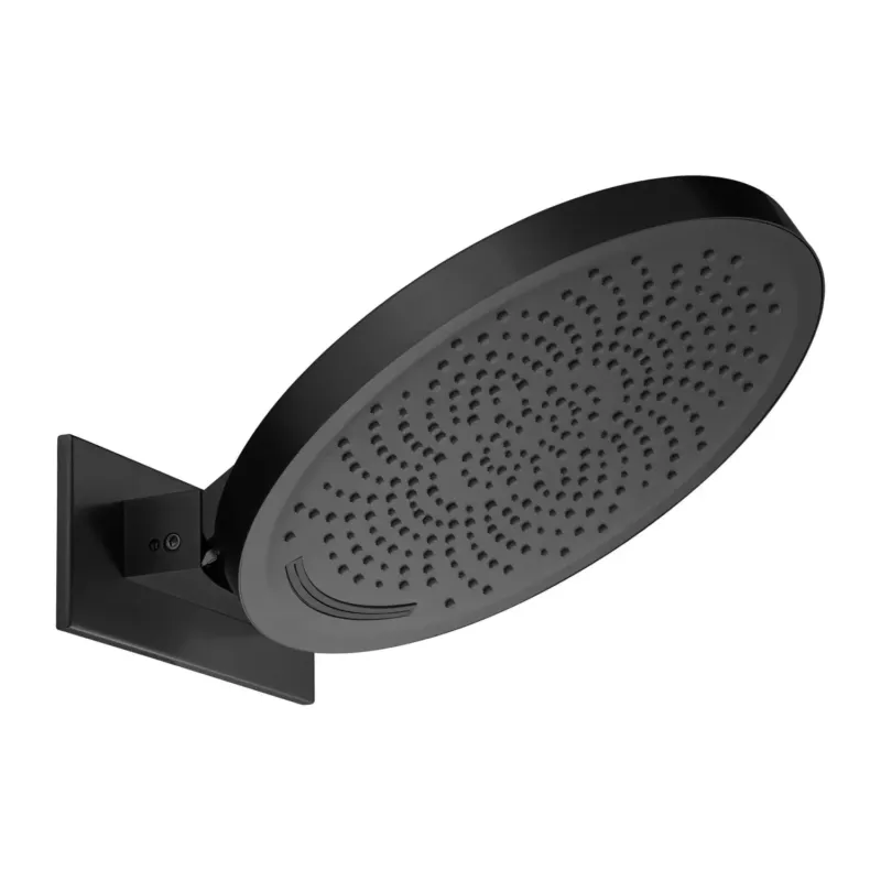Seizoensaanbieding Saniclear Premium Manchester hoofddouche 37cm met watervalfunctie mat zwart