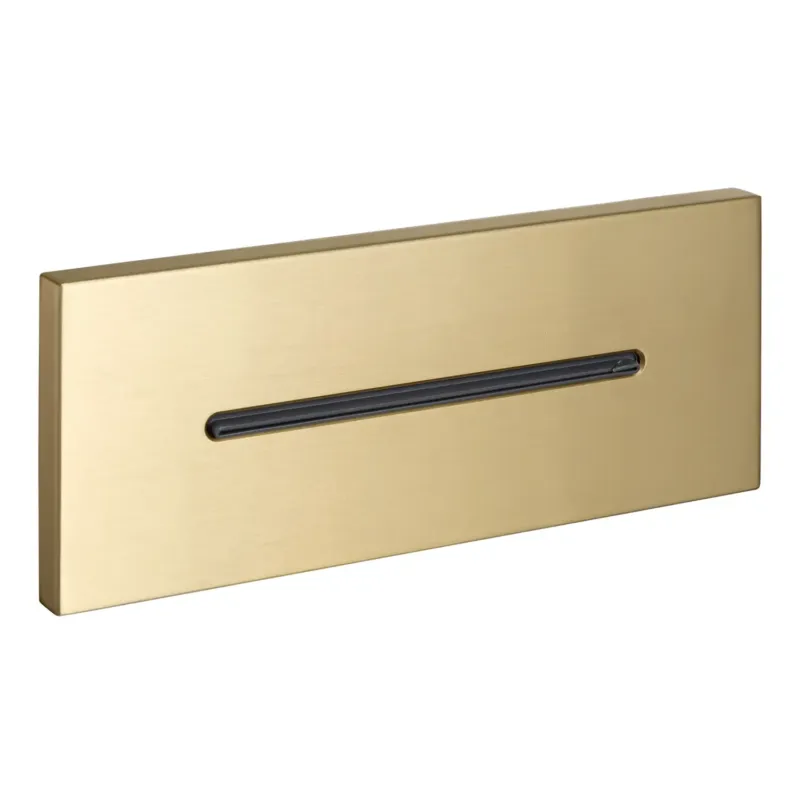 Superprijs Saniclear Premium Manchester waterval baduitloop geborsteld messing PVD