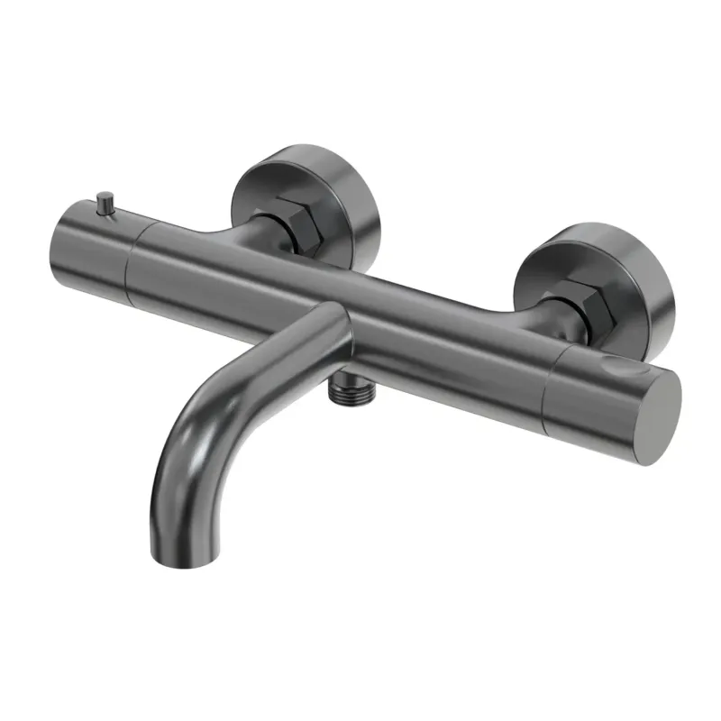 Premium Saniclear Premium London thermostatische badkraan gun metal PVD