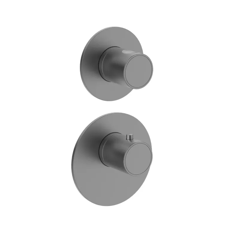 Saniclear Premium Uni inbouw thermostaat 2-wegs gun metal PVD Beperkte Voorraad