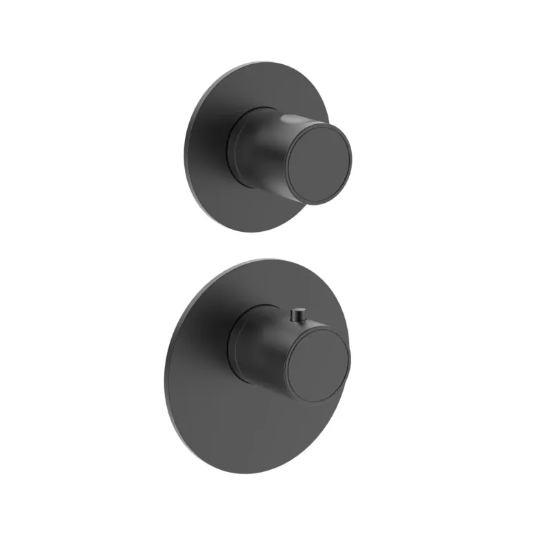 Beste Prijs Saniclear Premium Uni inbouw thermostaat 2-wegs mat zwart