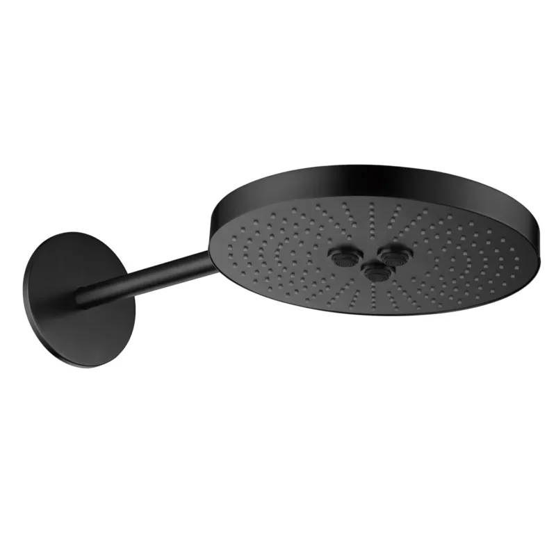 Beperkte Voorraad Saniclear Premium Uni hoofddouche 30cm met 2 standen mat zwart