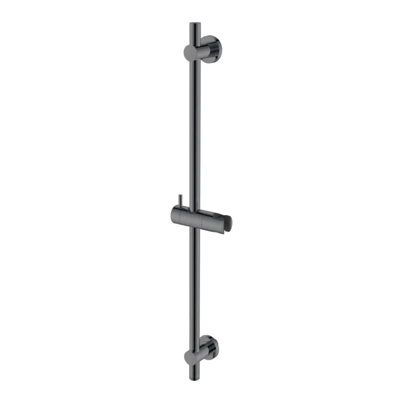 Betaalbaar Saniclear Premium Uni glijstang met wateraansluiting gun metal PVD