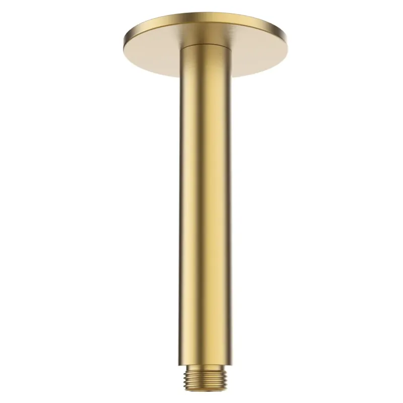 Snelle Levering Saniclear Premium Uni plafondarm 20cm geborsteld messing PVD
