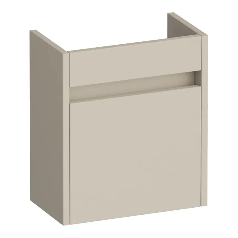 Brauer Adore fonteinkast 40cm met 1 deur linksdraaiend beige mat Fabrieksprijs